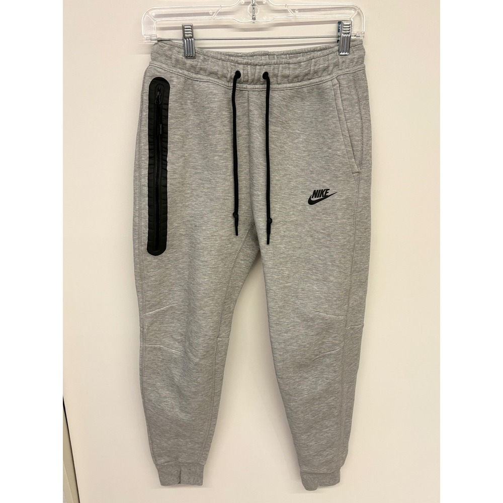Nike Tech Fleece Slim Fit Joggers Dark Grey Heather CU4495-063 Sporty Men S